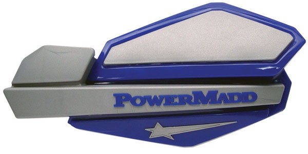 Stock Photo POWERMADD STAR HANDGUARD BLUE/WHITE Manufacturer: POWERMADD Actual Manufacturer Part Number: PM14221-AD 